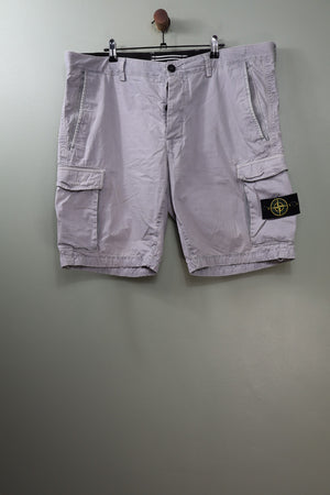 Stone Island Grey SL Cargo Shorts