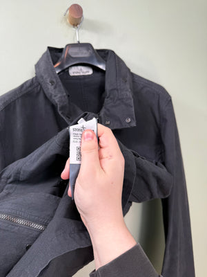 Stone Island Black Cotton Cordura Jacket