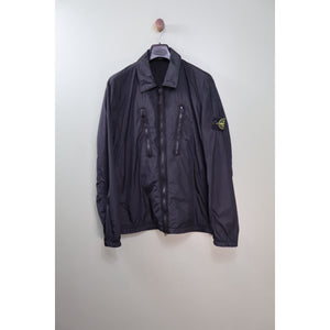 Stone Island Black Crinkle Reps Overshirt