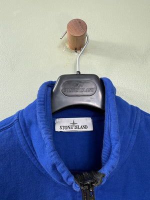 Stone Island Blue 1/4 Zip Jumper