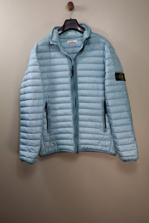 Stone Island Baby Blue Loom Woven Down Jacket