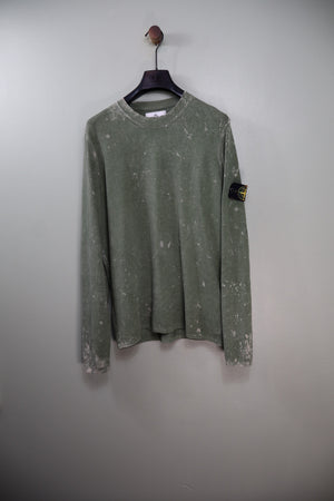 Stone Island Green Ovo Dye Jumper