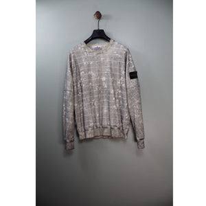 Stone Island Beige Dust Grid Jumper