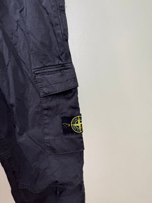 Stone Island Black RE-T Cargo Bottoms