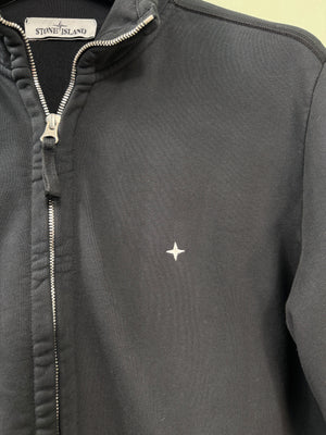 Stone Island Black Stelina Full Zip Jumper