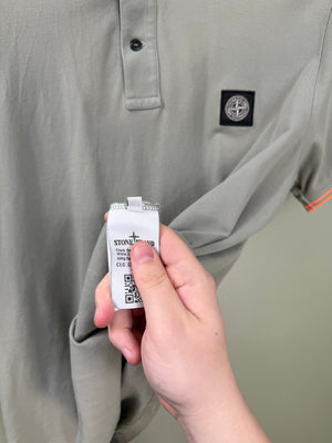 Stone Island Khaki Slim Fit Polo