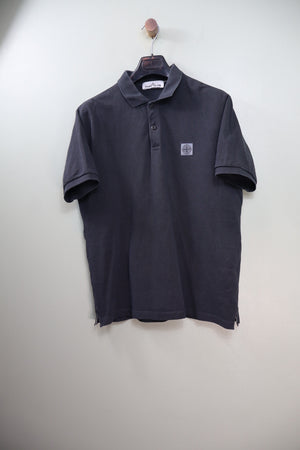 Stone Island Charcoal Grey Regular Fit Polo