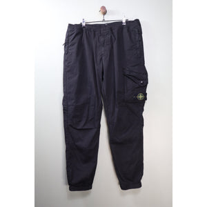Stone Island Black RE-T Cargo Bottoms