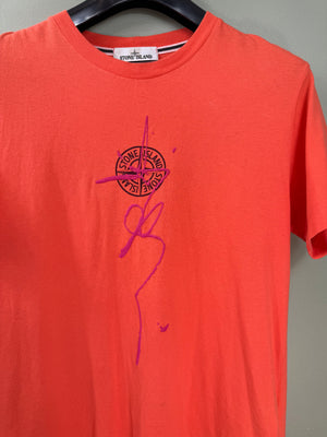 Stone Island Orange T-Shirt