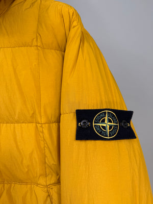 Stone Island Yellow Crinkle Reps Down Jacket