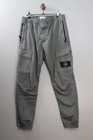 Stone Island Khaki RE-T Cargo Bottoms