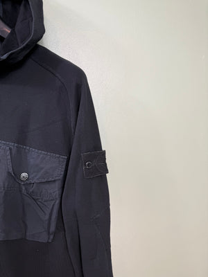 Stone Island Black Ghost 1/2 Zip Hoodie