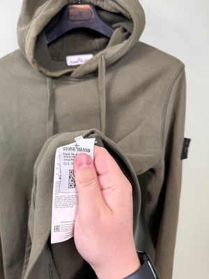 Stone Island Khaki Hoodie