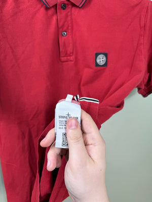 Stone Island Red Slim Fit Polo