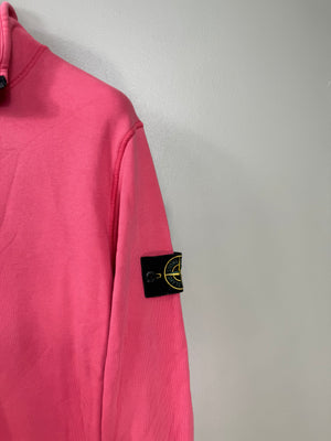 Stone Island Pink 1/4 Zip Jumper