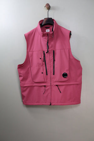 C.P. Company Cherry Soft Shell Gilet