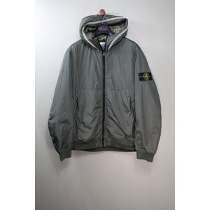 Stone Island Green Crinkle Reps Primaloft Jacket