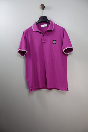 Stone Island Purple Slim Fit Polo