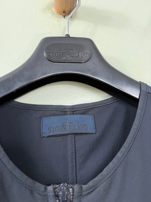 Stone Island Navy Ghost Polyester Stretch Gilet