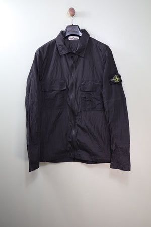 Stone Island Black Nylon Metal Overshirt