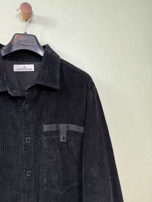 Stone Island Black Corduroy Overshirt