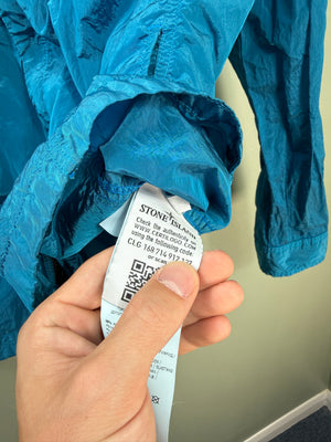 Stone Island Blue Nylon Metal Overshirt