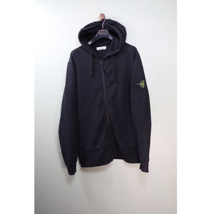 Stone Island Black Zipped Hoodie