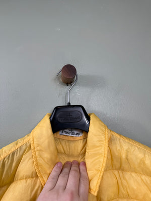 Stone Island Yellow Micro Yarn Down Jacket