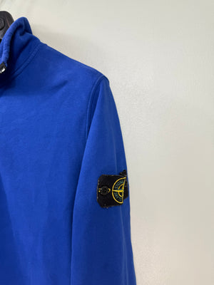 Stone Island Blue 1/4 Zip Jumper