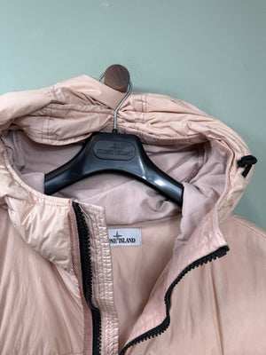 Stone Island Peach Crinkle Reps Down Jacket