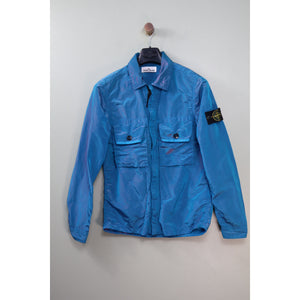 Stone Island Blue Pink Nylon Metal Weft Overshirt