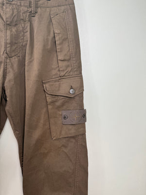 Stone Island Khaki Ghost CO Cargo Bottoms