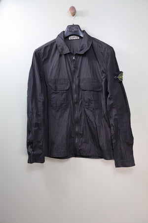 Stone Island Black Nylon Metal Overshirt