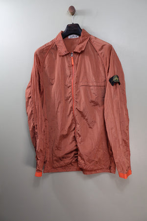 Stone Island Orange Nylon Metal Overshirt