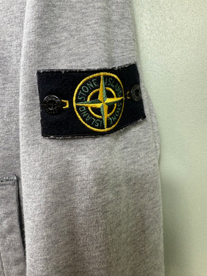 Stone Island Grey Zipped Hoodie
