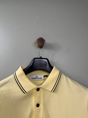 Stone Island Yellow Slim Fit Polo