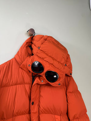 C.P. Company Orange Nycra Goggle Down Jacket