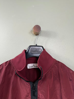 Stone Island Red Nylon Metal Smock