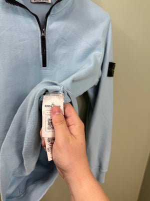 Stone Island Baby Blue 1/4 Zip Jumper