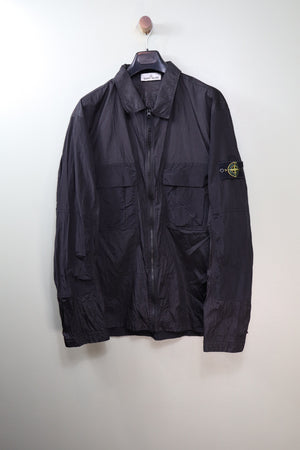 Stone Island Black Nylon Metal Overshirt
