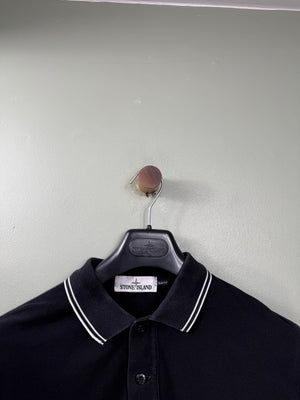 Stone Island Black Slim Fit Polo
