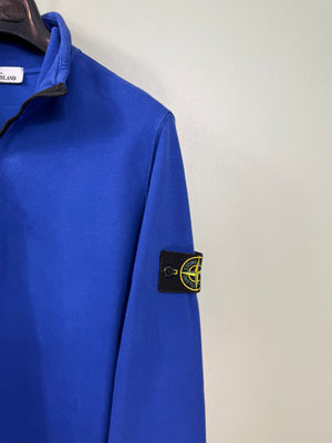 Stone Island Blue 1/4 Zip Jumper