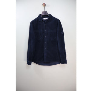 Stone Island Navy Corduroy Overshirt