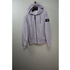 Stone Island Grey Zipped Hoodie