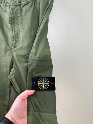 Stone Island Green RE-T Cargo Bottoms