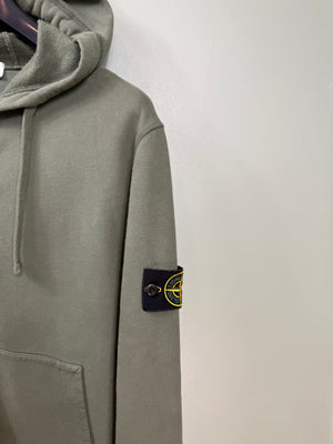 Stone Island Khaki Zipped Hoodie