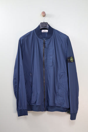 Stone Island Navy Skin Touch Bomber Jacket