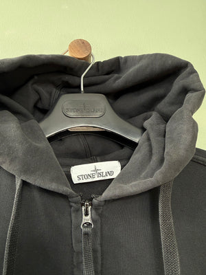 Stone Island Black Zipped Hoodie