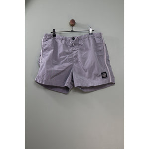 Stone Island Silver Nylon Metal Swim Shorts