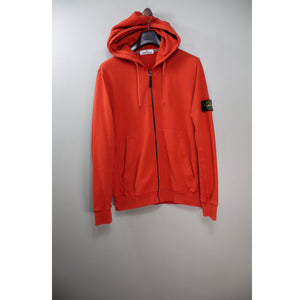Stone Island Red Zipped Hoodie